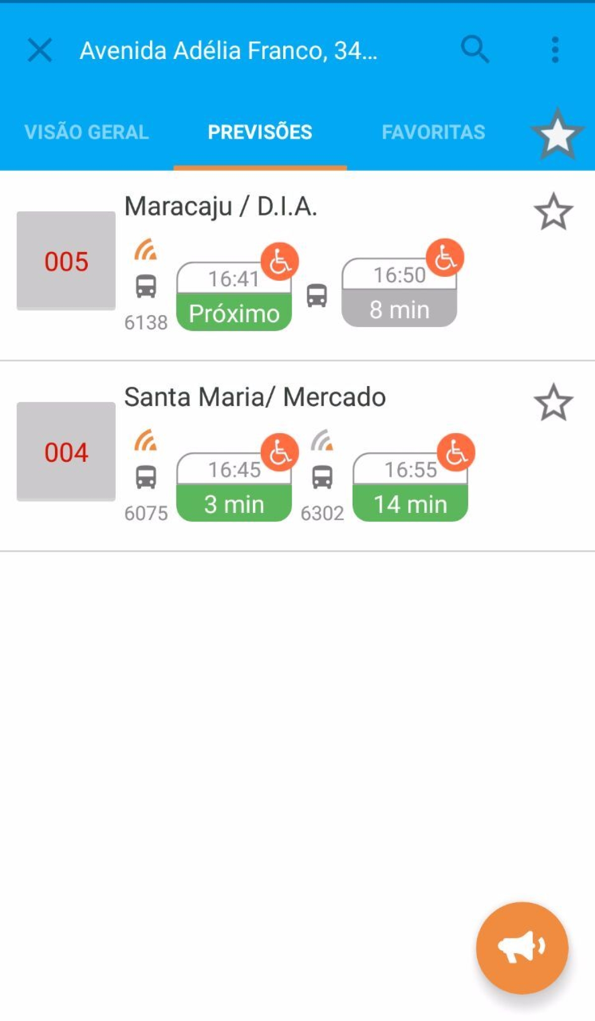 Passageiros podem acompanhar itiner�rio dos �nibus e previs�o de hor�rios de paradas (Imagem: Reprodu��o/CittaMobi)
