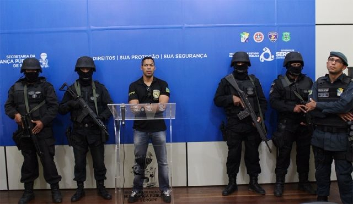 Polcia detalha confronto com trio responsvel pela morte de tenente (Imagem: SSP/SE)