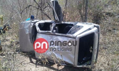 Uma pessoa morre e quatro ficam feridas em grave acidente no Alto Serto (Imagem: Pingou Notcias)