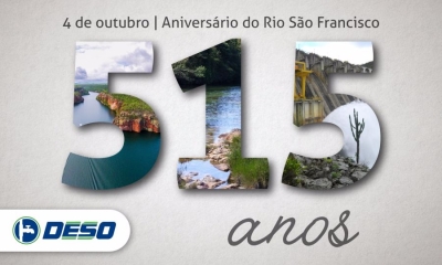 Deso comemora os 515 anos do Rio So Francisco (Imagem: Divulgao/Deso)