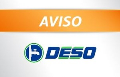 Deso informa interrupo programada no abastecimento de gua em locais da Grande Aracaju (Imagem: Deso/SE)
