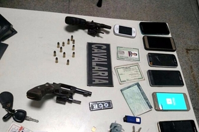 PM/Sergipe prende trs indivduos em flagrante no Lamaro por furto de carro (Imagem: PM/SE)