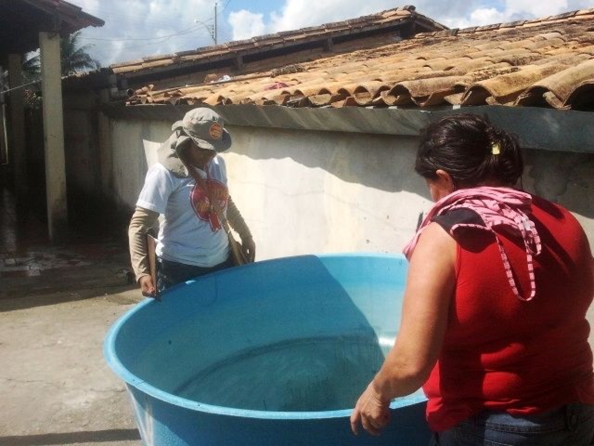 Sade alerta para risco de proliferao do Aedes aegypti com as altas temperaturas (Imagem: SES/SE)