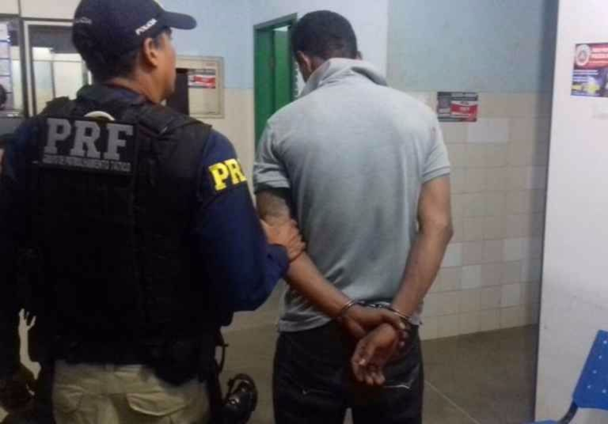Fugitivo do Presdio de Glria  recapturado no oeste da Bahia (Imagem: PRF)