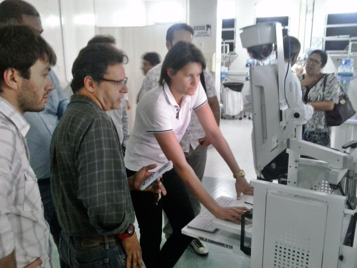 Telessade: moderna estao de telemedicina  incorporada ao Hospital Regional de Lagarto (Imagem: SES/SE)