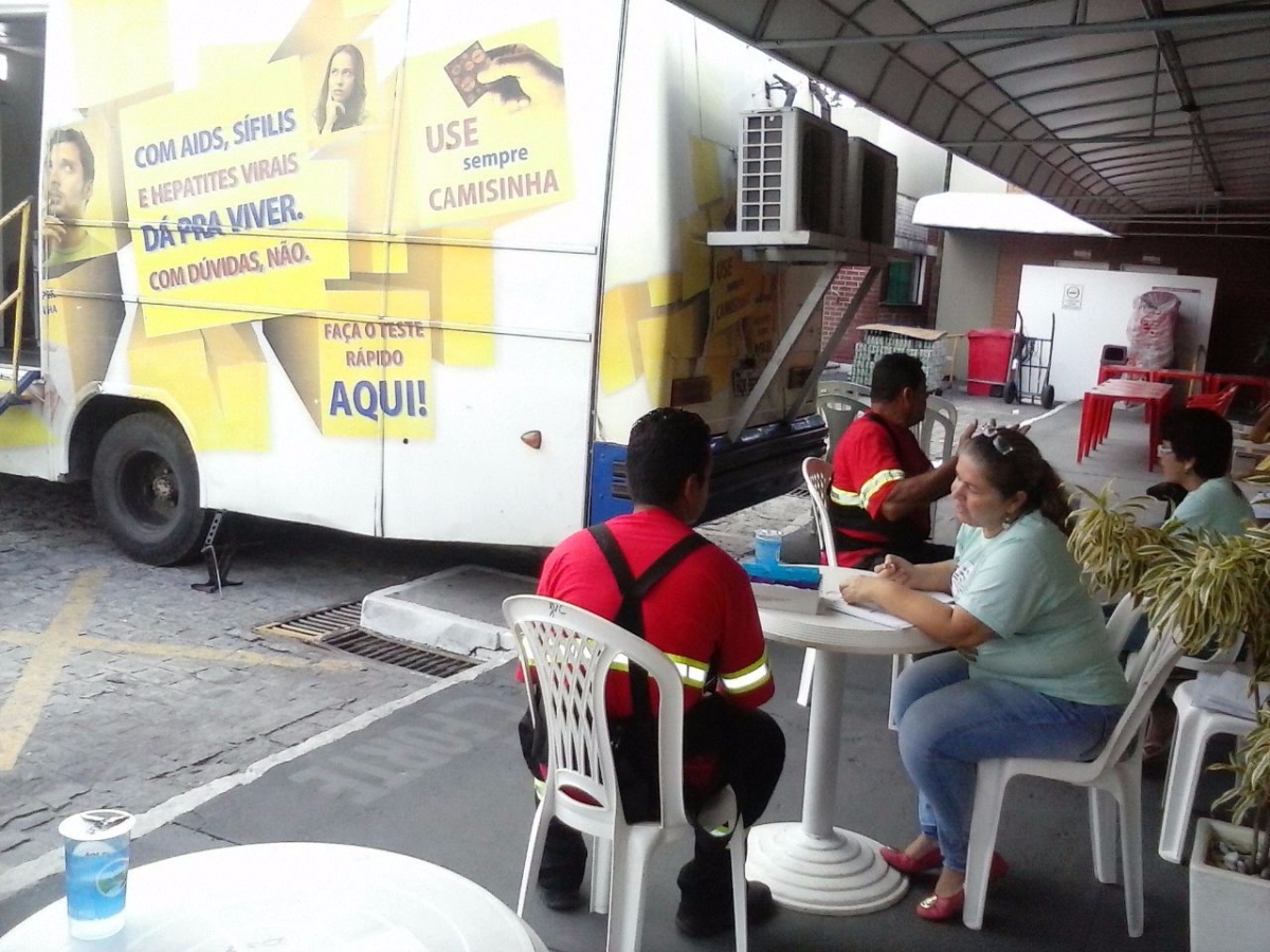 Programa Estadual de IST/Aids realiza ao na Coca-Cola (Imagem: SES/SE)