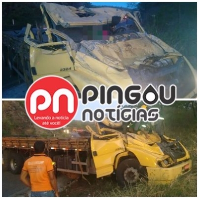Caminhoneiro gloriense morre ap�s capotar caminh�o em cidade mineira (Imagem: Pingou Not�cias)