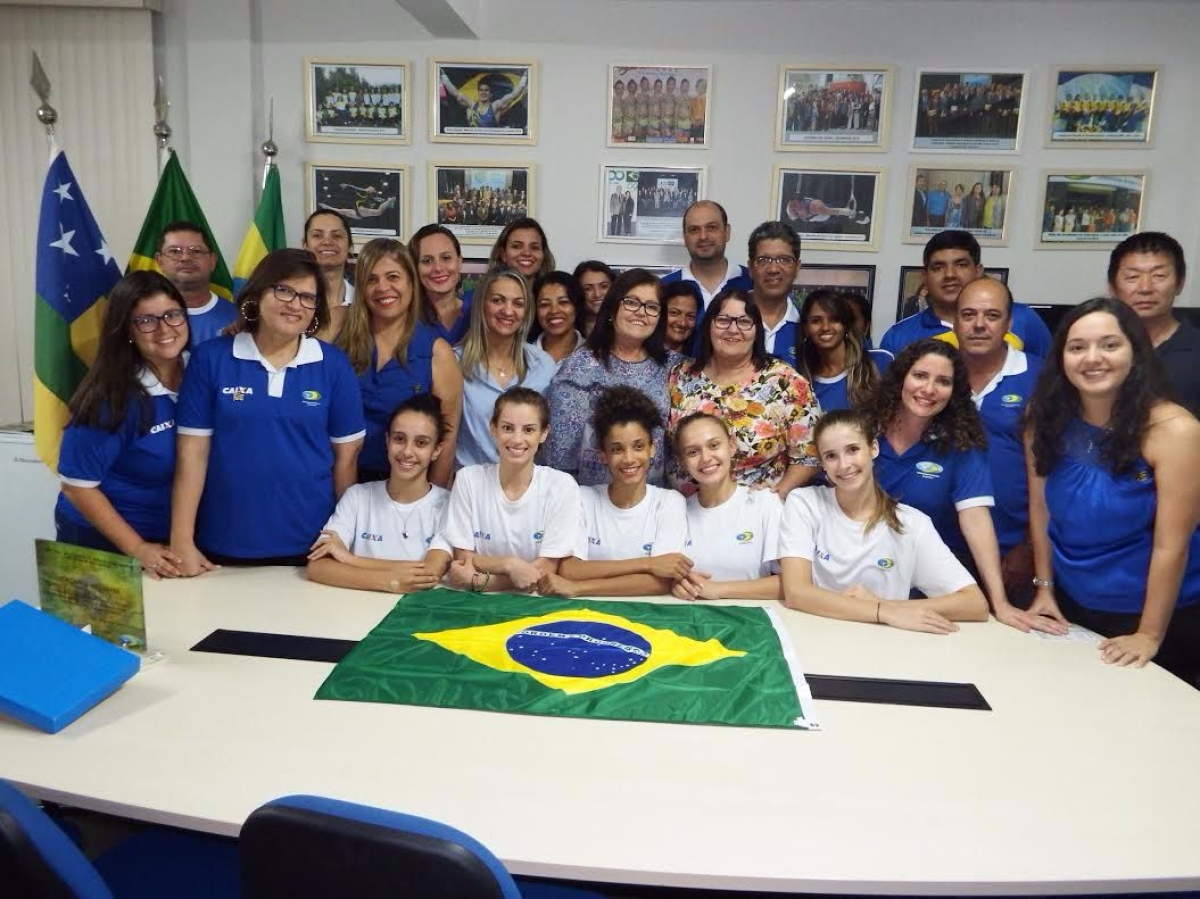 Secretrio Geral da Federao de Ginstica do Japo visita sede da CBG em Aracaju (Foto: Assessoria Setesp/SE)