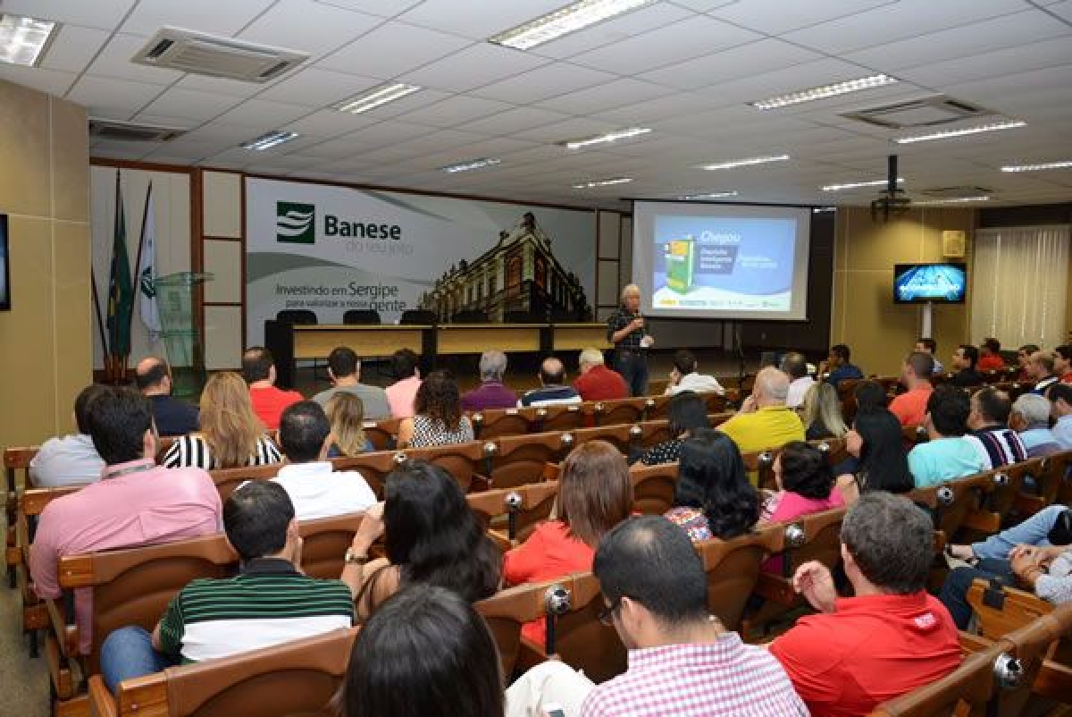 O evento foi realizado no audit�rio do Banese na Av. Augusto Maynard, em Aracaju (Imagem: Luis Mendon�a/Banese)