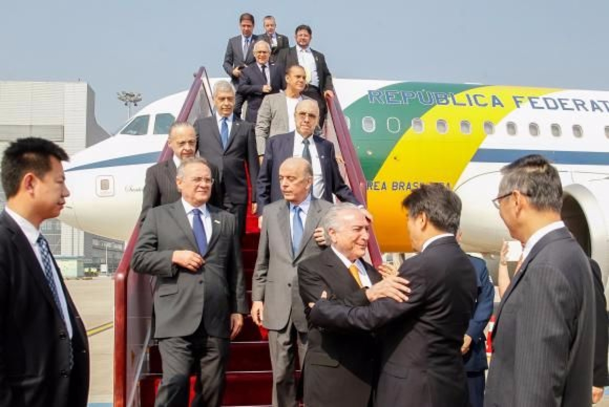 Presidente da Repblica, Michel Temer, chega  China (Imagem: Beto Barata/PR)