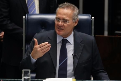 Den�ncia contra o presidente do STF, Ricardo Lewandowski, baseava-se somente em especula��es jornal�sticas e sem justa causa, afirmou o presidente do Senado, Renan Calheiros (Imagem: Fabio Rodrigues Pozzebom/Ag�ncia Brasil)