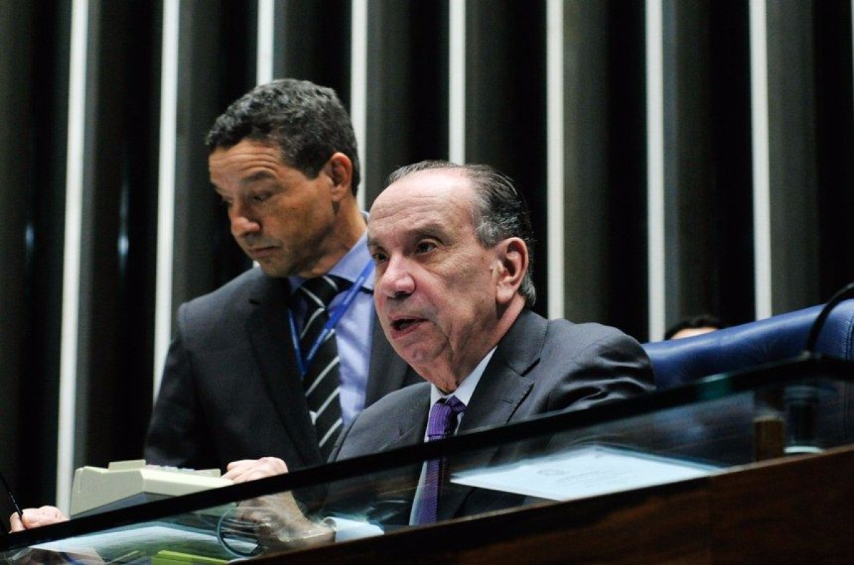 A sess�o foi presidida pelo senador Aloysio Nunes Ferreira (PSDB-SP) (Imagem: Geraldo Magela/Ag�ncia Senado)