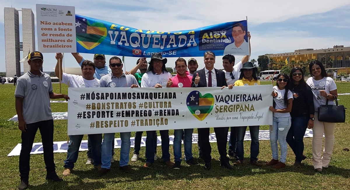 Fbio Reis participa de mobilizao em favor da vaquejada (Imagem: Assessoria Fbio Reis)